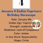 January 4 Zodiac Capricorn