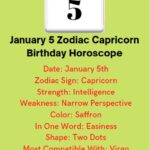 January 5 Zodiac Capricorn