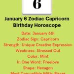 January 6 Zodiac Capricorn