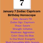 January 7 Zodiac Capricorn