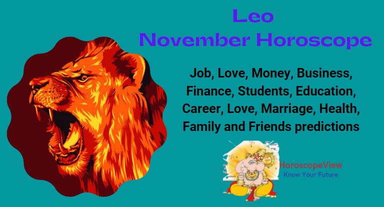 Leo November horoscope.