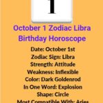October 1 Zodiac Libra