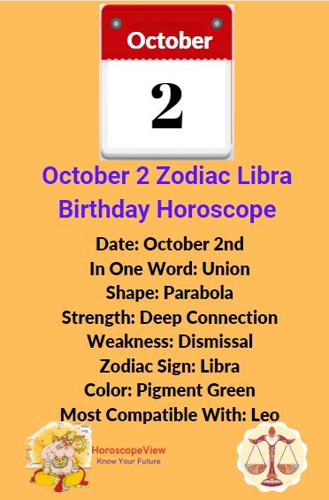 October 2 Zodiac Libra