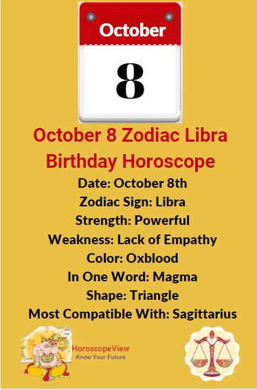 October 8 Zodiac Libra