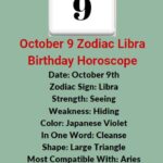 October 9 Zodiac Libra