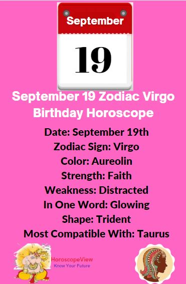 September 19 Zodiac Virgo