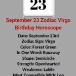 September 23 Zodiac Virgo