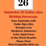September 26 Zodiac Virgo