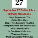 September 27 Zodiac Libra