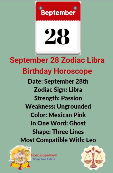 September 28 Zodiac Libra