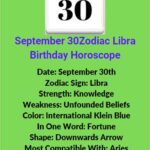 September 30 Zodiac Libra
