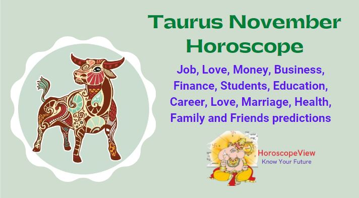 Taurus November horoscope