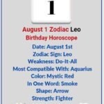 August 1 Zodiac Sign Leo