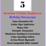 what zodiac sign December 5