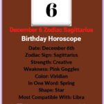 December 6 Zodiac