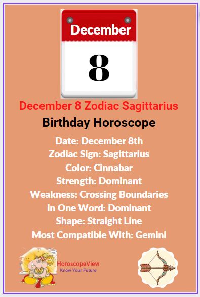 December 8 Zodiac Sign