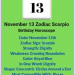 November 13 Zodiac