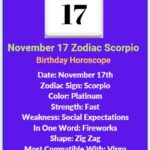November 17 Zodiac