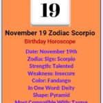 November 19 Zodiac
