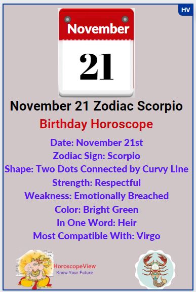 November 21 Zodiac Sign