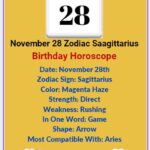 November 28 Zodiac Sign