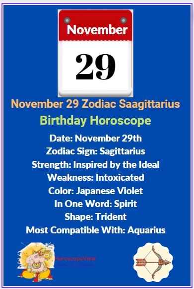 November 29 Zodiac Sagittarius