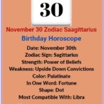 30 November zodiac sign