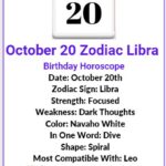 October 20 Zodiac Sign Libra