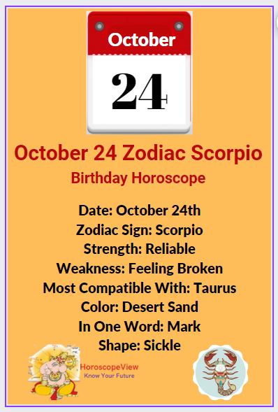 October 24 Zodiac Scorpio