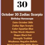 October 30 Zodiac Sign