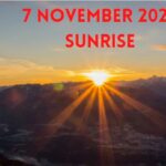 7 November 2022 Sunrise