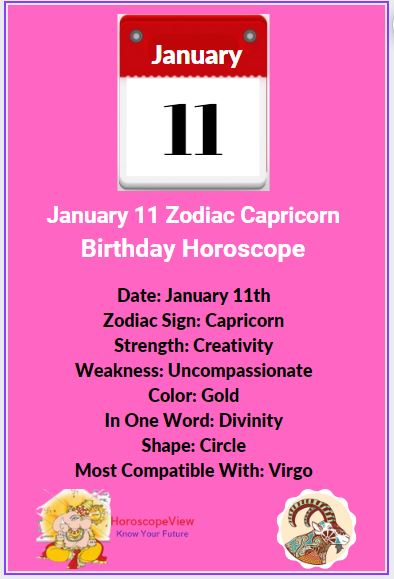 January 11 zodiac