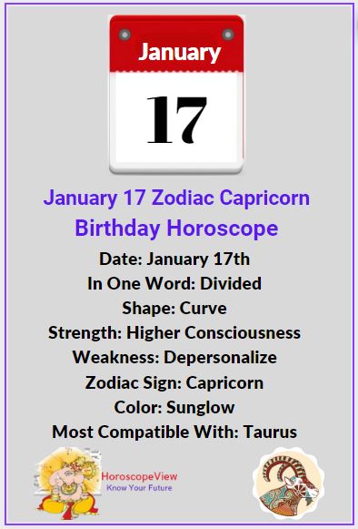 January 17 zodiac