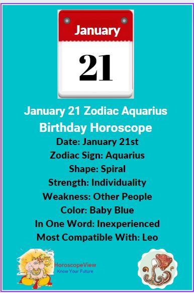 January 21 zodiac