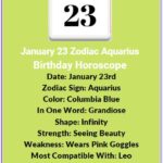 January 23 zodiac