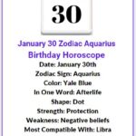 January 30 zodiac