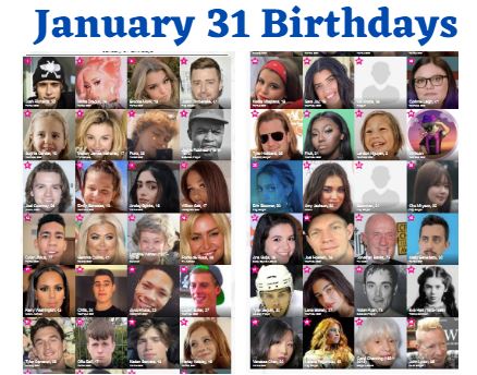 January 31 birthdays