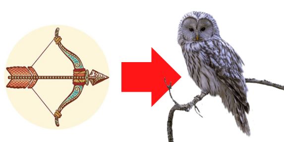 sagittarius animal owl