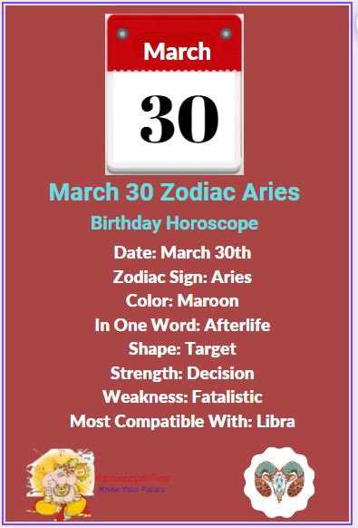 March 30 personality