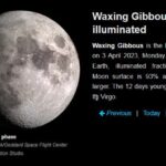 Moon phase 3 April 2023