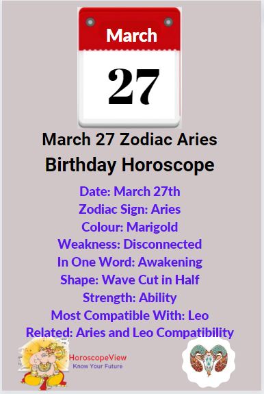 march 27 zodiac sign