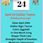 April 24 zodiac sign Taurus