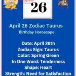 April 26 Zodiac Sign Taurus