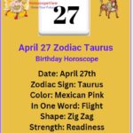 April 27 Zodiac Sign Taurus