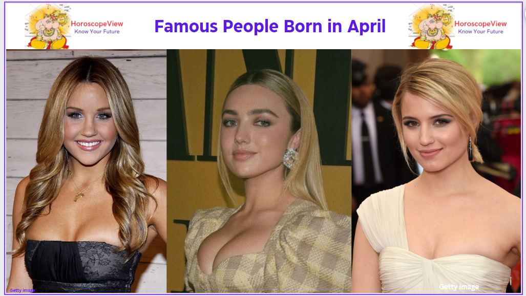 April celebrities