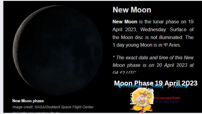 Moon Phase Today April 19 2022