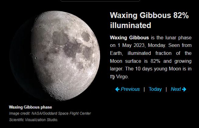 Moon Phase Today May 1 2023