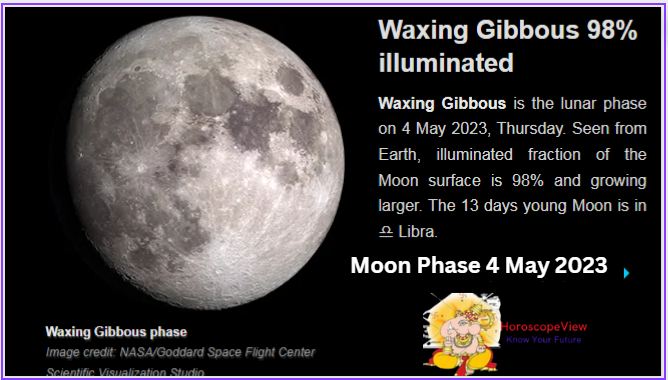 Moon Phase Today May 4 2023