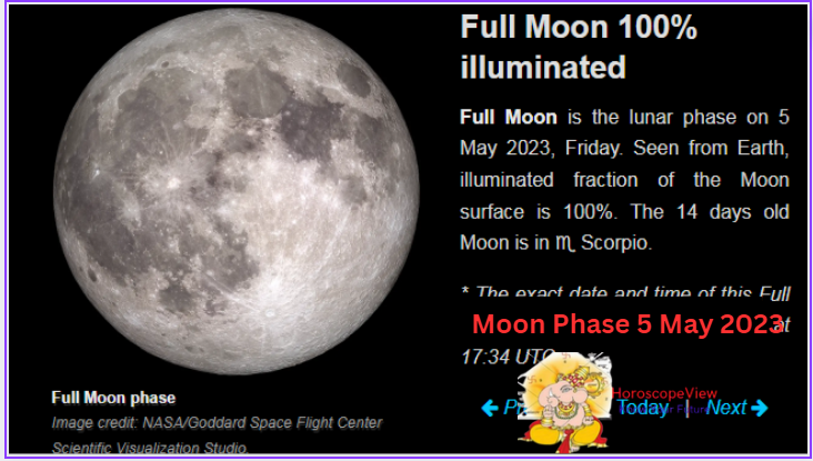 Moon Phase Today May 5 2023