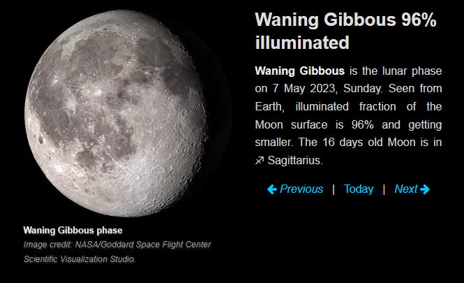 Moon Phase Today May 7 2023